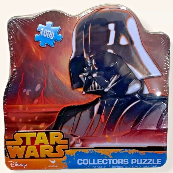Puzzle Star Wars Collectors Tin 1000 Piece Darth Vader 12.5" X 15" Disney Cardin - Picture 1 of 7